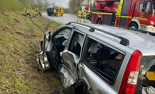 Zu einem schweren Verkehrsunfall auf dem Nordring ist die Feuerwehr am Donnerstagnachmittag gerufen worden. - Feuerwehr Detmold/C.Rieks Zu einem schweren Verkehrsunfall auf dem Nordring ist die Feuerwehr am Donnerstagnachmittag gerufen worden. - Feuerwehr Detmold/C.Rieks