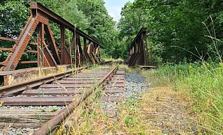 Die Schienen der alten Begatalbahn im Bereich Lemgo-Brake - Nadine Uphoff