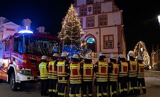 Auch am historischen Rathaus Bad Salzuflen wurden Fotos durch die Feuerwehrgemacht. - Daniel Hobein Auch am historischen Rathaus Bad Salzuflen wurden Fotos durch die Feuerwehrgemacht. - Daniel Hobein