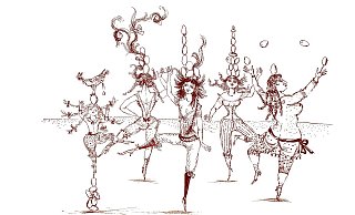 Bele Bachem (1916-2005) Eiertänzerinnen, Lithografie, 49 x 63,5 cm, 1966. Privatbesitz. - Foto: Piet Breed. © VG Bild-Kunst, Bonn, 2024 Bele Bachem (1916-2005) Eiertänzerinnen, Lithografie, 49 x 63,5 cm, 1966. Privatbesitz. - Foto: Piet Breed. © VG Bild-Kunst, Bonn, 2024