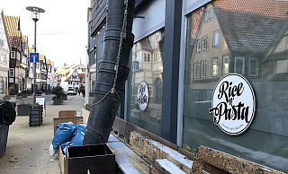Das Restaurant "Rice n' Pasta" hat den Standort an der Krummen Straße verlassen. - Chiara Wibbeke Das Restaurant "Rice n' Pasta" hat den Standort an der Krummen Straße verlassen. - Chiara Wibbeke