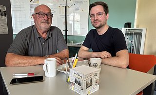 Eduard Böger (l) und Robin Meier in der LZ-Redaktion. - Sven Kienscherf Eduard Böger (l) und Robin Meier in der LZ-Redaktion. - Sven Kienscherf