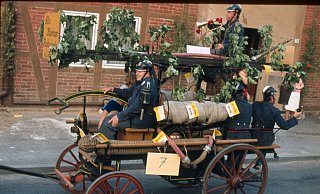 Wird am Sonntag beim 100jährigen Jubiläum des Spritzenhauses zu sehen sein: der alte Hillentruper Spritzenwagen. - Nils Domack Wird am Sonntag beim 100jährigen Jubiläum des Spritzenhauses zu sehen sein: der alte Hillentruper Spritzenwagen. - Nils Domack