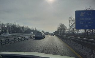 Während der Wochenendsperrungen der A33 bei Paderborn werden Umleitungen eingerichtet. - Marc Schröder Während der Wochenendsperrungen der A33 bei Paderborn werden Umleitungen eingerichtet. - Marc Schröder