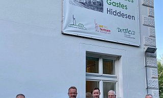 Der Vorstand der CDU Hiddesen/Detmold-Süd: Andy Mensenkamp, Wilfried Mellies , Alexander Märtin, Steven M. Förster, Walter Multhaupt, Horst J. W. Grumich und Klaus-Karl Rafael (von links). - CDU Hiddesen/Detmold-Süd