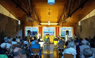 Das David-Lübke-Trio mit (von links): Max Eisinger, David Lübke und Moritz Brümmer. - FDP Lage