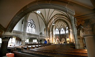 In der Detmolder Christuskirche am Kaiser-Wilhelm-Platz findet am Freitag die Beerdigung von Traute Prinzessin zur Lippe statt. - Bernhard Preuss