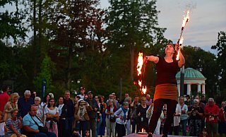 Feuerkünstler im Park. - Nicole Ellerbrake