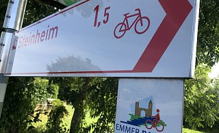 Startpunkt Steinheim: Hier geht die Tour auf dem Emmerradweg los. - Silke Buhrmester(LZ) Startpunkt Steinheim: Hier geht die Tour auf dem Emmerradweg los. - Silke Buhrmester(LZ)
