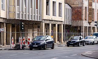 Aufgrund der Baustelle am Hornschen Tor wird ein Teil der Hornschen Straße ab Mitte Oktober für mehrere Wochen zu einer Einbahnstraße umfunktioniert. - Raphael Bartling Aufgrund der Baustelle am Hornschen Tor wird ein Teil der Hornschen Straße ab Mitte Oktober für mehrere Wochen zu einer Einbahnstraße umfunktioniert. - Raphael Bartling