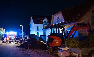 Bei Baggerarbeiten war eine Gasleitung beschädigt worden. - Freitag Mediengruppe/Stock