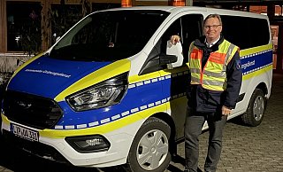 Dennis Maelzer bei der Nachtschicht des Ordnungsdienstes. - Bildrechte: Dennis Maelzer Dennis Maelzer bei der Nachtschicht des Ordnungsdienstes. - Bildrechte: Dennis Maelzer