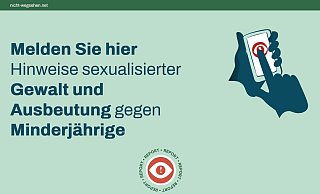 Der Report-Button führt auf "Nicht-wegsehen.net" direkt zu den drei Meldewegen. - nicht-wegsehen.net/dpa-tmn Der Report-Button führt auf "Nicht-wegsehen.net" direkt zu den drei Meldewegen. - nicht-wegsehen.net/dpa-tmn