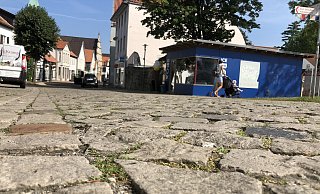Das „Rumpelpflaster" am Langenbrücker Tor wird kurz vor der Kommunalwahl vollends zum Politikum. Mehrere Volksvertreter stellen den Kompromiss aus dem Frühsommer in Frage. - Till Brand Das „Rumpelpflaster" am Langenbrücker Tor wird kurz vor der Kommunalwahl vollends zum Politikum. Mehrere Volksvertreter stellen den Kompromiss aus dem Frühsommer in Frage. - Till Brand