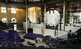 Der Plenarsaal des Bundestages. - Symbolbild: Pixabay