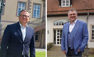 Marco Müllers (parteilos, links) und Swen Horstmann (SPD) sind in der Stichwahl gegeneinander angetreten. - Michaela Weiße Marco Müllers (parteilos, links) und Swen Horstmann (SPD) sind in der Stichwahl gegeneinander angetreten. - Michaela Weiße