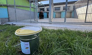 Björn Schakat in der Quarantänestation, die derzeit ausgebaut wird. - Sven Kienscherf Björn Schakat in der Quarantänestation, die derzeit ausgebaut wird. - Sven Kienscherf