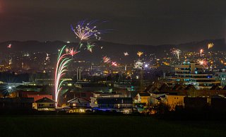 Mit Feuerwerk sind die Lemgoer wie auch überall anders ins neue Jahr gestartet. - EGON PENNER