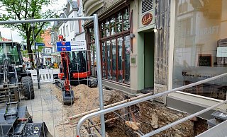 In der Langen Straße wird gebuddelt. - Yvonne Glandien In der Langen Straße wird gebuddelt. - Yvonne Glandien