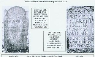 200 Jahre Friedhof in Brakelsiek - Heimat-u. Verkehrsverein Brakelsiek 200 Jahre Friedhof in Brakelsiek - Heimat-u. Verkehrsverein Brakelsiek