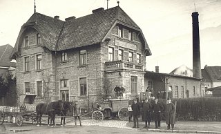 Bevor Sinalco das Gebäude in der Arminstraße übernommen hat, befand sich dort die Detmolder Molkerei. - Bildrechte: Stadtarchiv Detmold