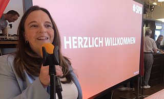 Katrin Freiberger, hier bei der Kür von Dr. Dennis Maelzer zum Landratskandidaten vor sechs Wochen. - Martin Hostert