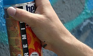Schmierereien, Waffen- und Drogenbesitz werden den Aktivisten vorgeworfen. - dpa