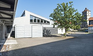 Das OWL-IT Druck- und Kuvertierzentrum in der Schlossscheune in Lemgo-Brake. - rehrmann-fotodesign