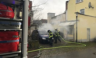 Brand in der Lemgoer Innenstadt. - Feuerwehr Lemgo