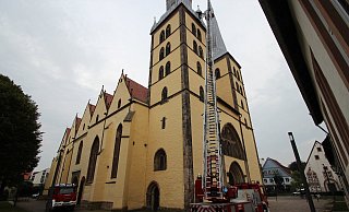 Feuerwehrübung an St. Nicolai Lemgo. - Jens Rademacher