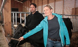 Anna und Raphael Mexner haben den Berghof gepachtet. - Sylvia Frevert Anna und Raphael Mexner haben den Berghof gepachtet. - Sylvia Frevert