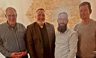 Der Vorstand der Freien W&auml;hler (von links): Michael Schr&ouml;der, Uwe Sundermann, Marcel Haase, Ralf Johow. - Freie W&auml;hler