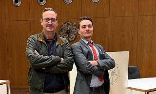 Henning Welslau (unabh&auml;ngig) und Paul Kuhlemann (Die Partei) sind als "Die Gruppe" im Kreistag vertreten. - Die Gruppe