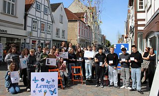 Die Schüler der Karla-Raveh-Gesamtschule lassen ihrer Kreativität im „Werkraum Innenstadt“ in der Mittelstraße freien Lauf. - Kyrill von Matuschka