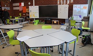 So sehen die bereits angeschafften neuen Tische und Stühle in der Grundschule Langenholzhausen aus. - Archivfoto: Nadine Uphoff So sehen die bereits angeschafften neuen Tische und Stühle in der Grundschule Langenholzhausen aus. - Archivfoto: Nadine Uphoff