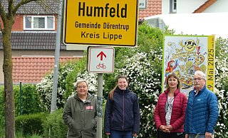 Anke Pflesser, Chloé Dearman, Ulrike Bruns und Wilfried Kuhlmann vom Humfelder Dorfteam. - Axel Bürger Anke Pflesser, Chloé Dearman, Ulrike Bruns und Wilfried Kuhlmann vom Humfelder Dorfteam. - Axel Bürger