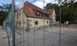 Nach einer langen Zeit des Stillstands sind nun Arbeiten an der Oberen Mühle zu sehen. - Jost Wolf