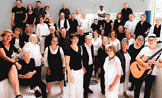 Der Chor "JAM - Jazz and More" war einer der Akteure beim Chorfestival. - Bildrechte: Jazzchor Jam Der Chor "JAM - Jazz and More" war einer der Akteure beim Chorfestival. - Bildrechte: Jazzchor Jam