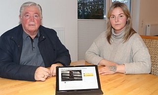 "Hope for Jane" - unter diesem Motto hatte Jessica Dubkevics eine Spendenaktion f&uuml;r die Ex-Frau ihres Mannes, Christiane "Jane" Schulcz, gestartet. Deren Vater Arweds Puke hofft, dass sie so gemeinsam seiner schwerkranken Tochter helfen k&ouml;nnen. F&uuml;r das Foto hat er kurz seine Maske abgenommen. - Birgit Guhlke