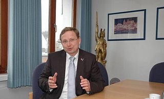 Gestärkt: Bürgermeister Dr. Andreas Wulf - Manfred Brinkmeier