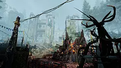 Die Schlossruine geh&ouml;rt zu den zahlreichen wundersch&ouml;nen Schaupl&auml;tzen der Welt von Atomfall. - &copy; Rebellion