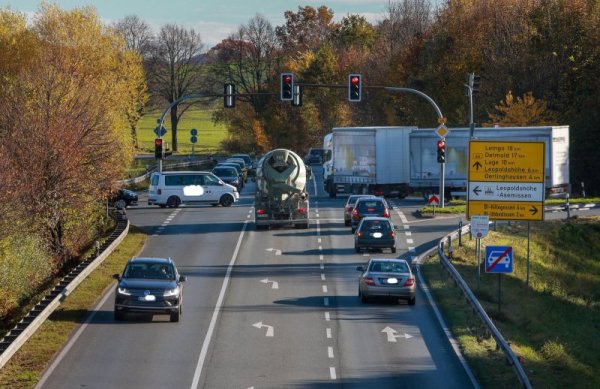 B66 in Richtung Lippe soll bald fertig sein. - © Archivfoto