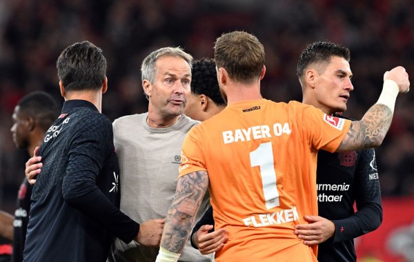 Kasper Hjulmand freut sich über ein gelungenes Debüt bei Bayer Leverkusen. - © Federico Gambarini/dpa