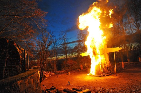 Was Motorsägen übrig lassen, holt sich das Feuer - © Nicole Ellerbrake