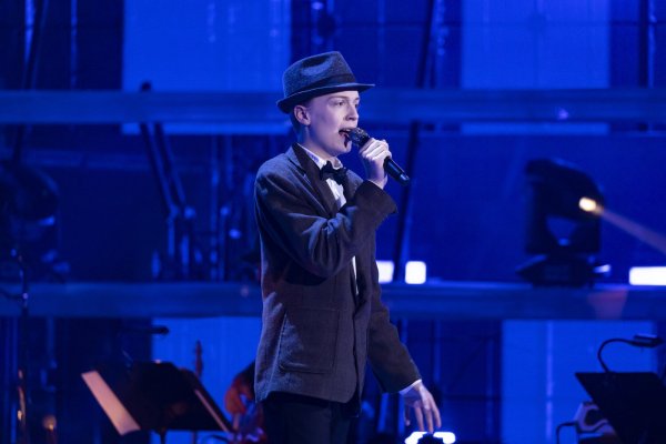 Der Herforder Tom (14) hat bei The Voice Kids mitgemacht. - © copyright ist SAT.1 / Richard Hübner