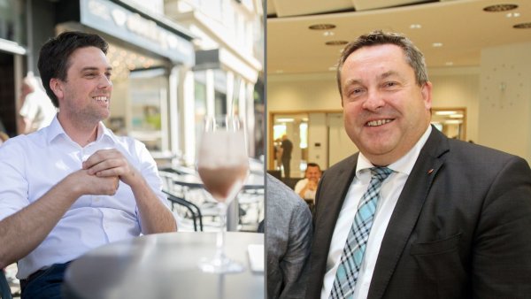 Robin Wagener (links) und Dr. Axel Lehmann. - © Fotos: Torben Gocke/ Bernhard Preuss