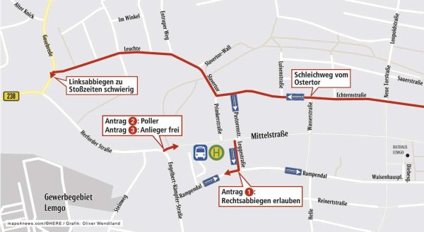 Versenkbare Poller für die Zufahrt zur Mittelstraße sind vom Tisch. Jetzt verlangen die Anlieger freie Fahrt.