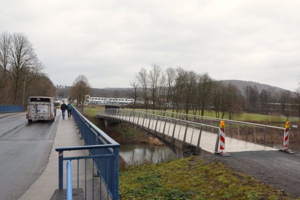 Arbeiten an der Emmerbrücke. - © Tanja Watermann
