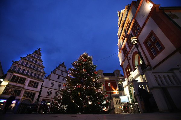 Eine Überlegung für den Weihnachtstraum ab 2020 ist, den Bereich „Am Markt" mit dem historischen Rathaus in das Geschehen mit einzubeziehen.  - © Vera Gerstendorf-Welle