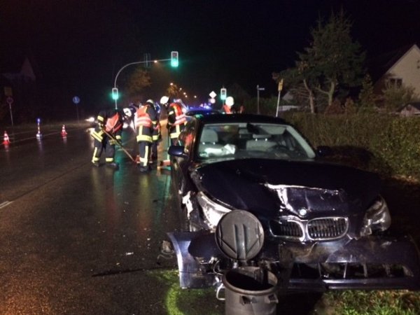 Unfallfoto in Höhe der Sandstraße in Pivitsheide.  - © Martin Hostert